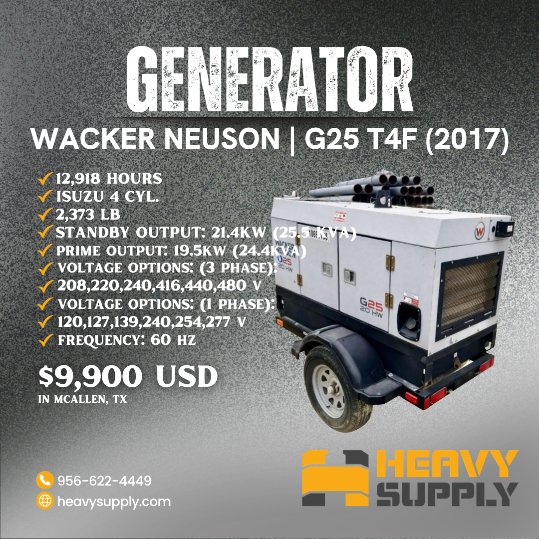 GENERATOR | WACKER NEUSON | G25 T4F (2017)