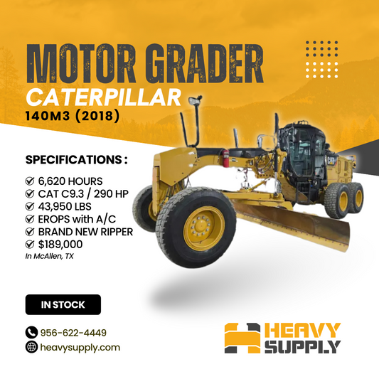 MOTOR GRADER | CATERPILLAR | 140M3 (2018)