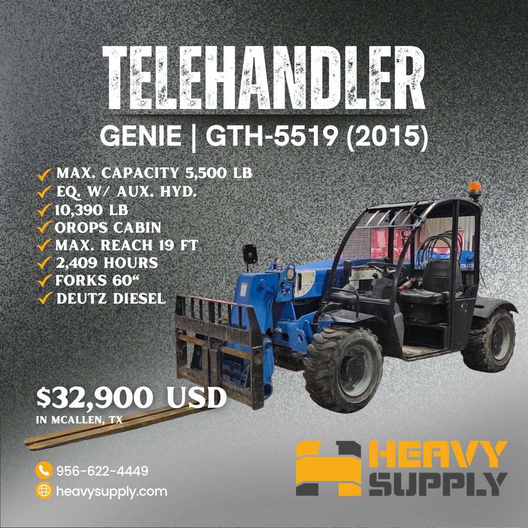 TELEHANDLER | GENIE | GTH-5519 (2015)