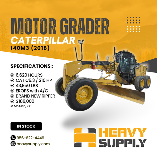 MOTOR GRADER | CATERPILLAR | 140M3 (2018)